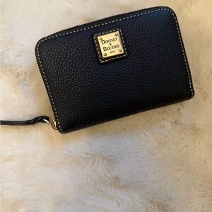 Dooney & Bourke Black Pebble Leather Wallet